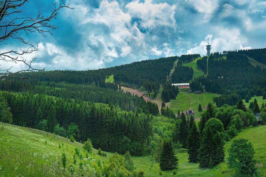 Apartman Venus S Velkou Terasou Loučná pod Klínovcem Bagian luar foto